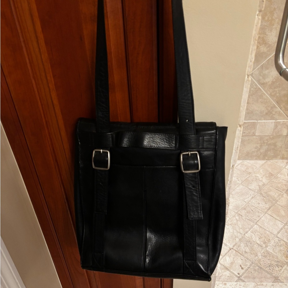 FRYE Leather Convertible Commuter Bag - Picture 3 of 14